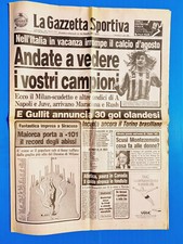 GAZZETTA DELLO SPORT 31 LUGLIO