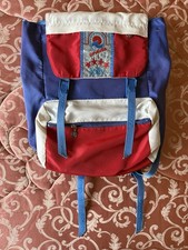 ZAINO INVICTA JOLLY VINTAGE ANNI 80 BANDIERA FRANCESE FRANCIA ROSSO BIANCO ROSSO