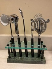 Set attrezzi da bar vintage Ikea Instans 5 pezzi base marmo verde palo moderno