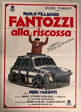 MANIFESTO 2F FANTOZZI ALLA RISCOSSA  PAOLO VILLAGGIO AUTO CAR BIANCHINA CULT 