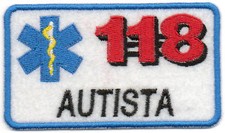 PATCH RICAMO TOPPA 118 AUTISTA