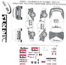 Decal 1/43 Toyota Celica ST205 MARL*ORO Rally Ypres'96 Meri Kits MK305 Additivo