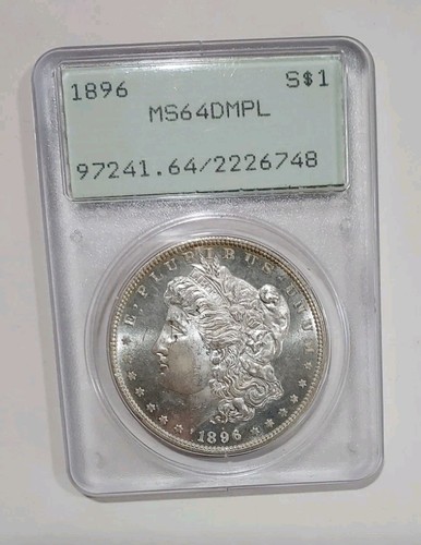 1896 morgan dollar pcgs - morgan,