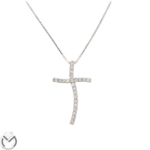 Collana oro bianco - 18, 750
