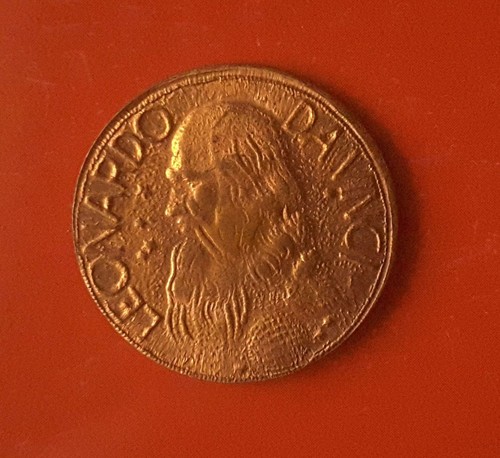 Medaglia leonardo vinci - medaglia, da