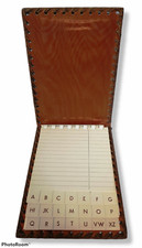 03476 Rubrica in pelle - Stemma De Medici - Firenze