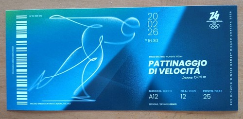 Biglietto ricordo olimpiadi - biglietto,