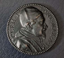 Medaglia Papale Clemente IX Medaglia 1667 An. I Possesso del Laterano.