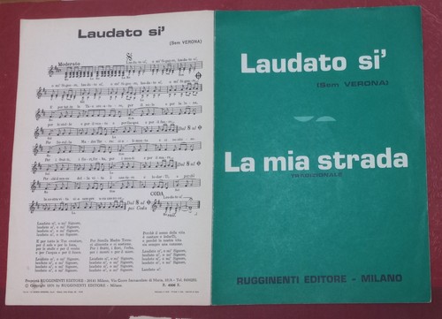 Spartito musicale laudato - musicale, "laudato