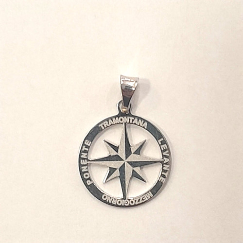 Ciondolo rosa dei venti - , oro