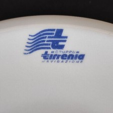 Piatto in porcellana della Tirrenia - Saturnia - XX sec. (cod. 867)