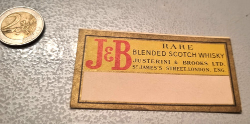 Autocollant rare blended - j&b,