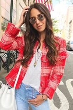 Zara Giacca Donna Rosso Rosa