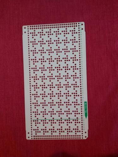 Una scheda perforata dal - , set