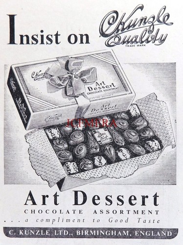 Kunzle art dessert chocolates - art,