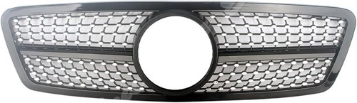 Griglia diamante nera cromo - +,