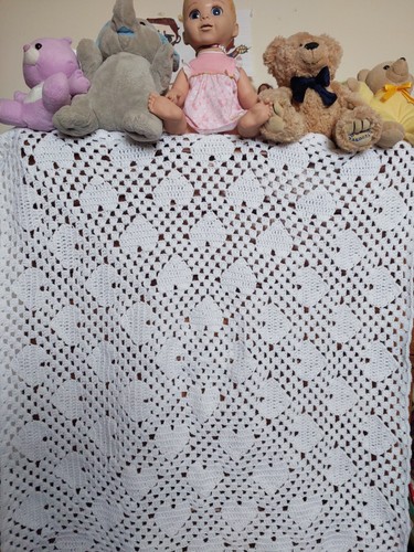 Granny square hearts crochet