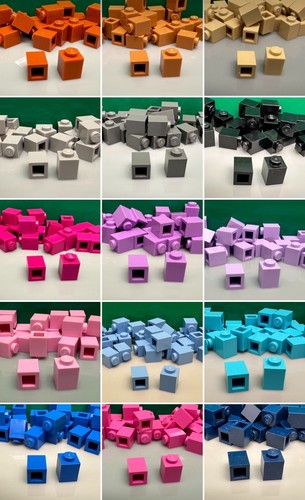 Lego plate 1x1 3005 - lego, grigio