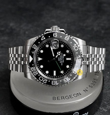 Orologio Personalizzato Grigio 40mm Stile GMT Diver Mod con Movimento NH34