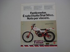 advertising Pubblicità 1979 MOTO FANTIC 330 TRIAL 50 cc