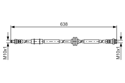 Tubo freno bosch 987 481 - bosch, 1
