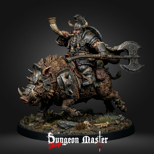Guerriero nano miniatura - , dnd