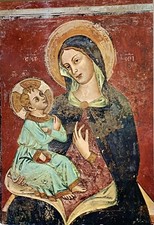 Cartolina Galatina Lecce Basilica Santa Caterina Madonna Mater Domini viaggiata