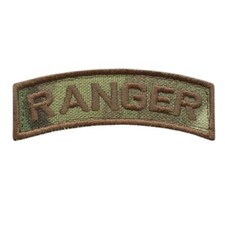 US Army Rangers Ranger linguetta spalla multicam OCP ricamata toppa gancio tattico