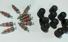 ricambi per valvola auto moto meccanismo interno tubeless + tappi valvole 20 pz