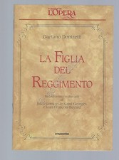 La figlia del Reggimento Opera Lirica Libretto I grandi de L'Opera De Agostini