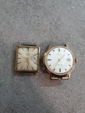 2 Orologi Placcati Oro "Timex Automatic" "Pryngeps Special 17 Rubis" Non...
