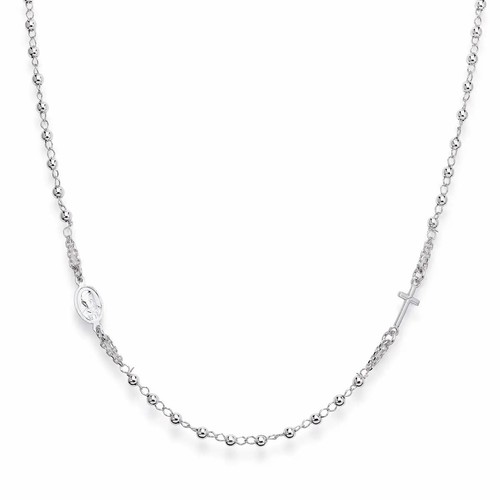 Collana amen rosari argento - collana, in