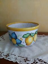 VASO PORTAFRUTTA CENTROTAVOLA IN CERAMICA DIPINTO A MANO