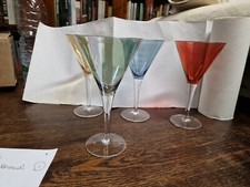 4  bicchieri cristallo Colore