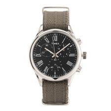 Timex Orologio WESTON AVENUE 38mm Nero Cint. Tess. Blu-Rosso-Giallo 18mm