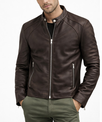 Cappotto giacca pelle uomo
