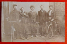 CARTOLINA  MILITARE E CIVILI  BICI DA CORSA  PRIMI 900