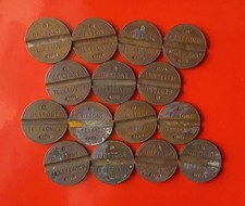 LOTTO DI 15 GETTONI CON ERRORI