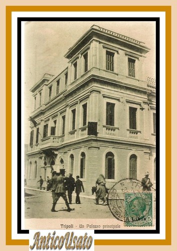 Cartolina tripoli palazzo - tripoli, un