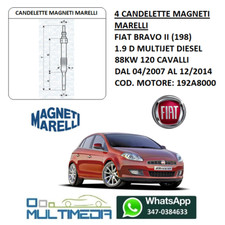 4 CANDELETTE MAGNETI MARELLI