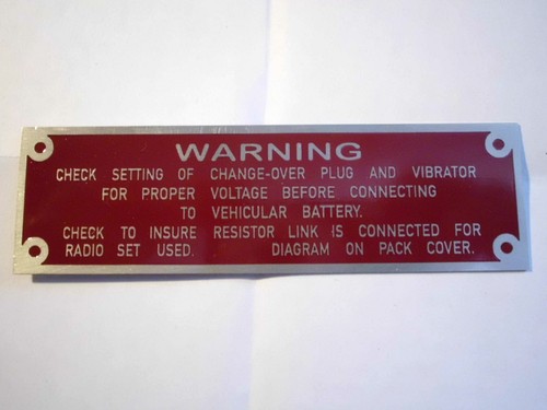 Targa warning per - Ì,