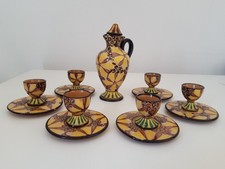 Aristide Corradini (Montelupo Fiorentino) Servizio Da Liquore, Ceramica Anni '30