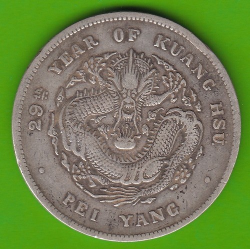 Moneta argento dollaro cina - moneta,