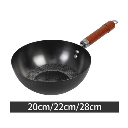 Padella wok con - , manico
