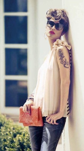 Denny rose pochette - rose, borsa