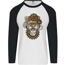 Steampunk Teschio Uomo L/S