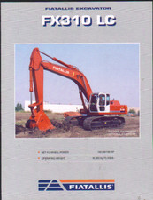 Foglietto brochure escavatore idraulico cingolato FIATALLIS "FX310 LC"