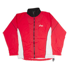 ASICS Uomo Tuta Giacca Rosso