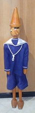 PINOCCHIO SNODATO IN LEGNO MARINARETTO ALTEZZA Cm. 110 VINTAGE (S)