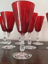 8 Bicchieri Vino Rosso Rubino